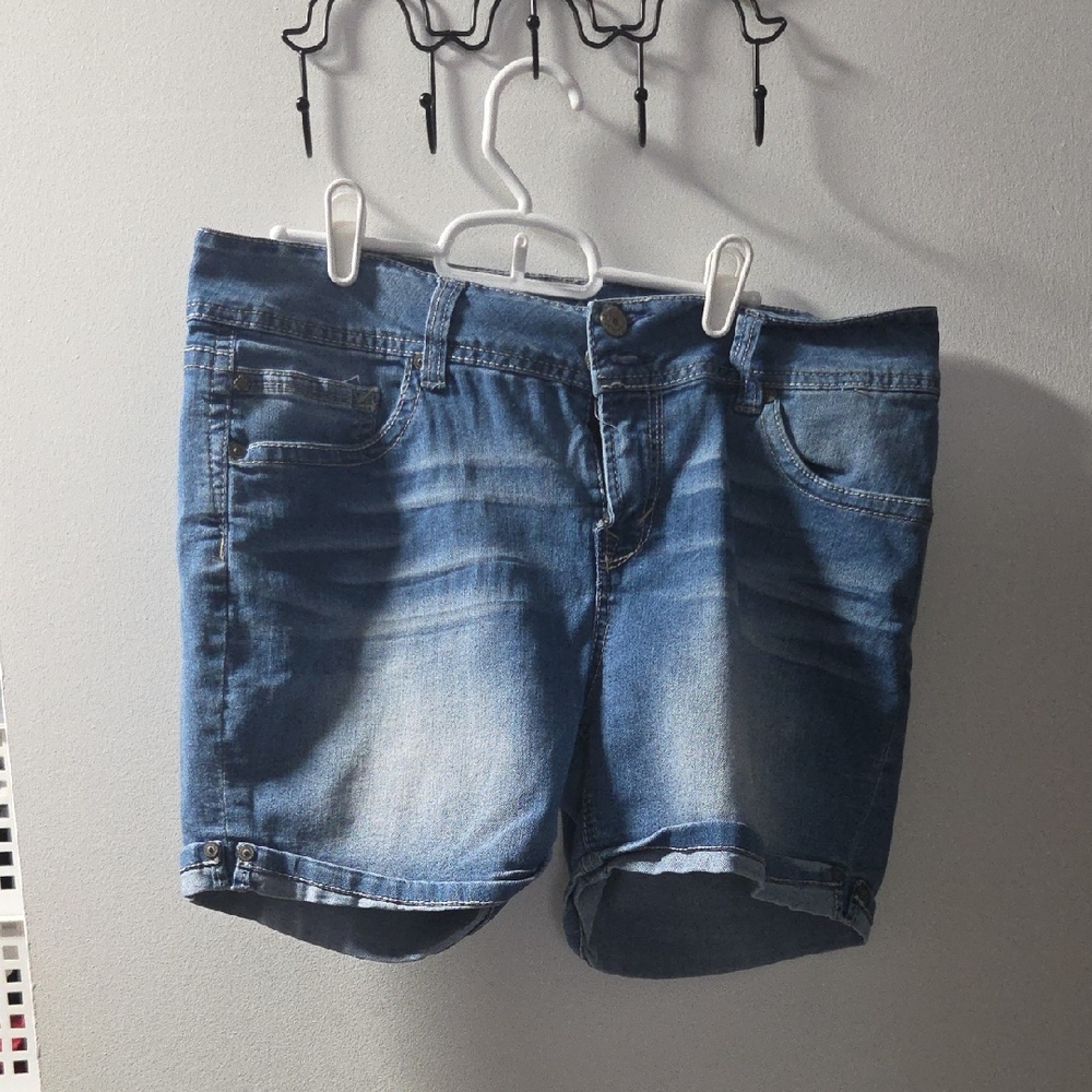 Wallflower Blue Jean Shorts